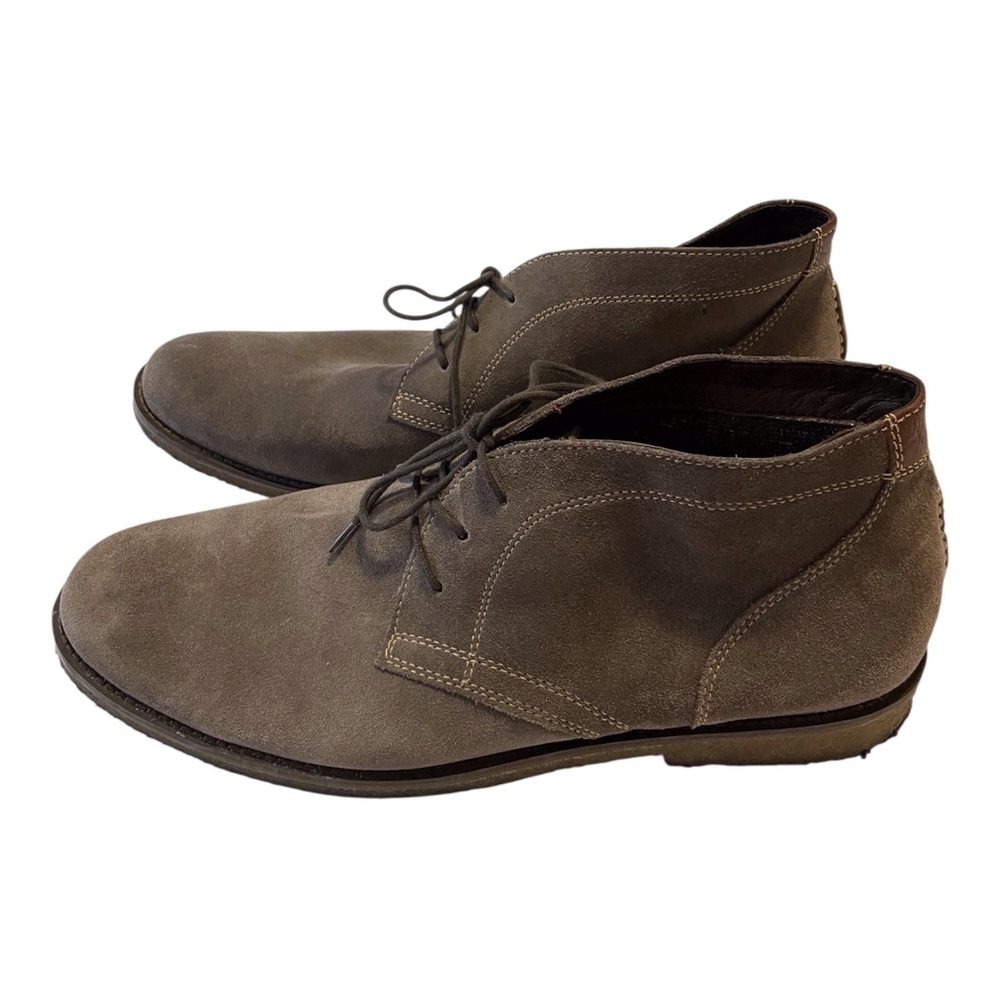 Johnston & Murphy Chukka Casual Boots Lace Up Men’s Size 13 Gray Suede - Picture 2 of 13